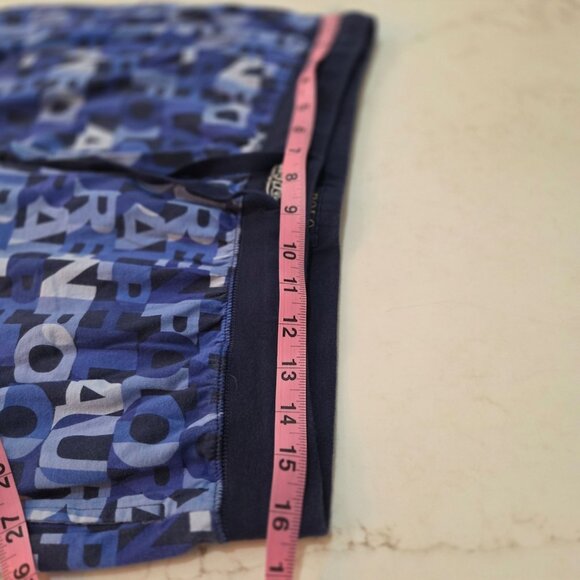 Polo Ralph Lauren Mens Large 100% Cotton Knit Logo Lounge Sleep Joggers Blue - Picture 8 of 10